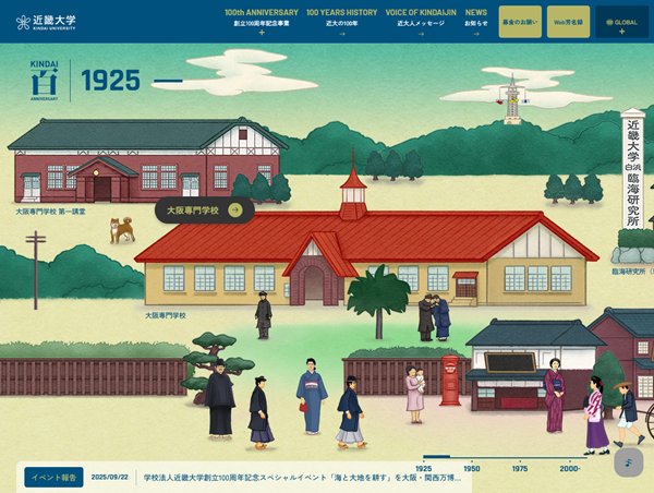 学校法人近畿大学創立100周年記念サイト